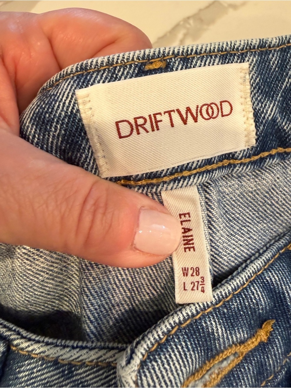 Anthropologie Driftwood Elaine Doily Daisy High Rise Barrel Jeans W28 Never Worn - Picture 6 of 6